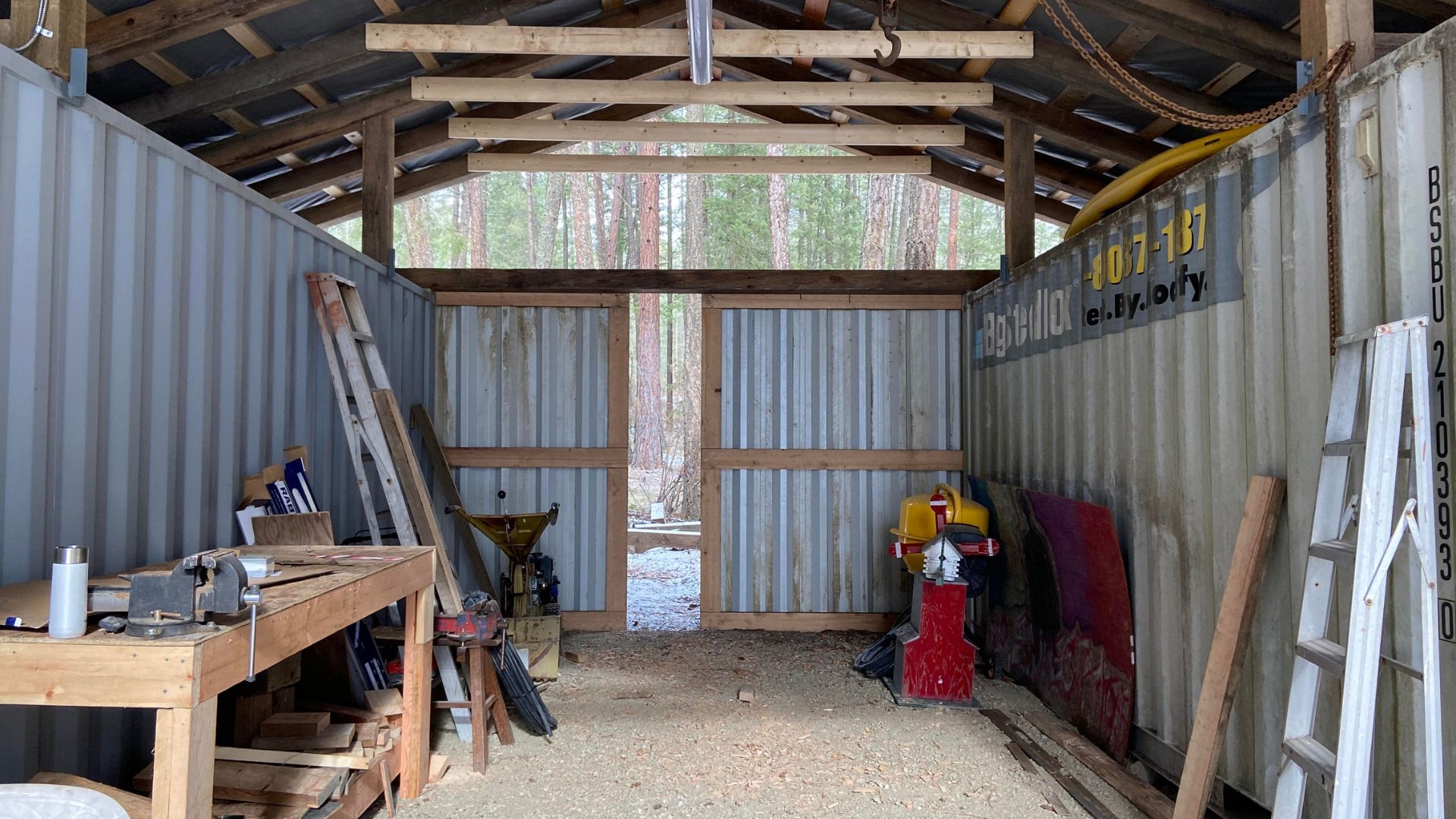 Pole Barn Interior Shot